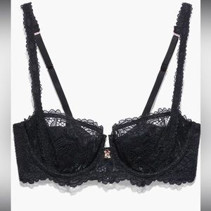 Romantic Corded Lace Unlined Balconette Bra